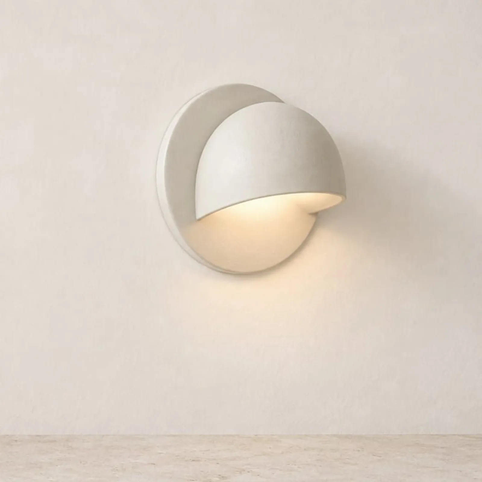 Vägglampa Hamn Kritvit II - miniatyr 2