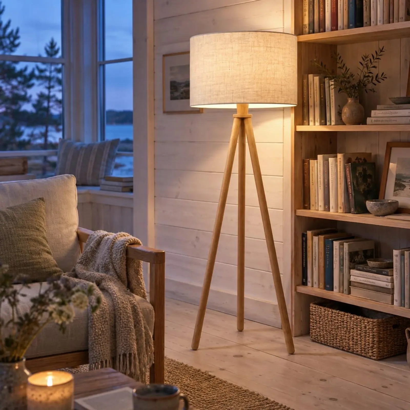 Lampadaire Enen naturel V - miniature 3