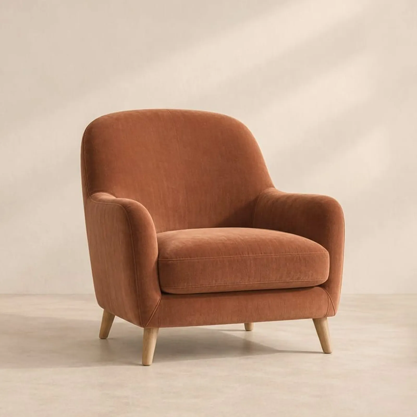Fauteuil Fjäll en velours