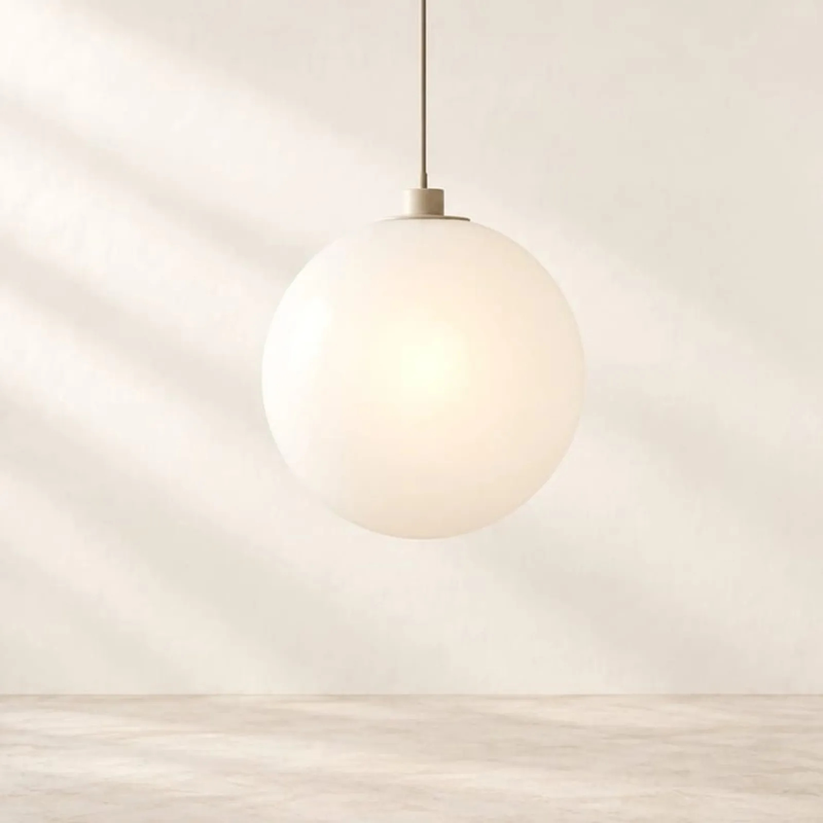 Suspension Enen blanc craie - miniature 1