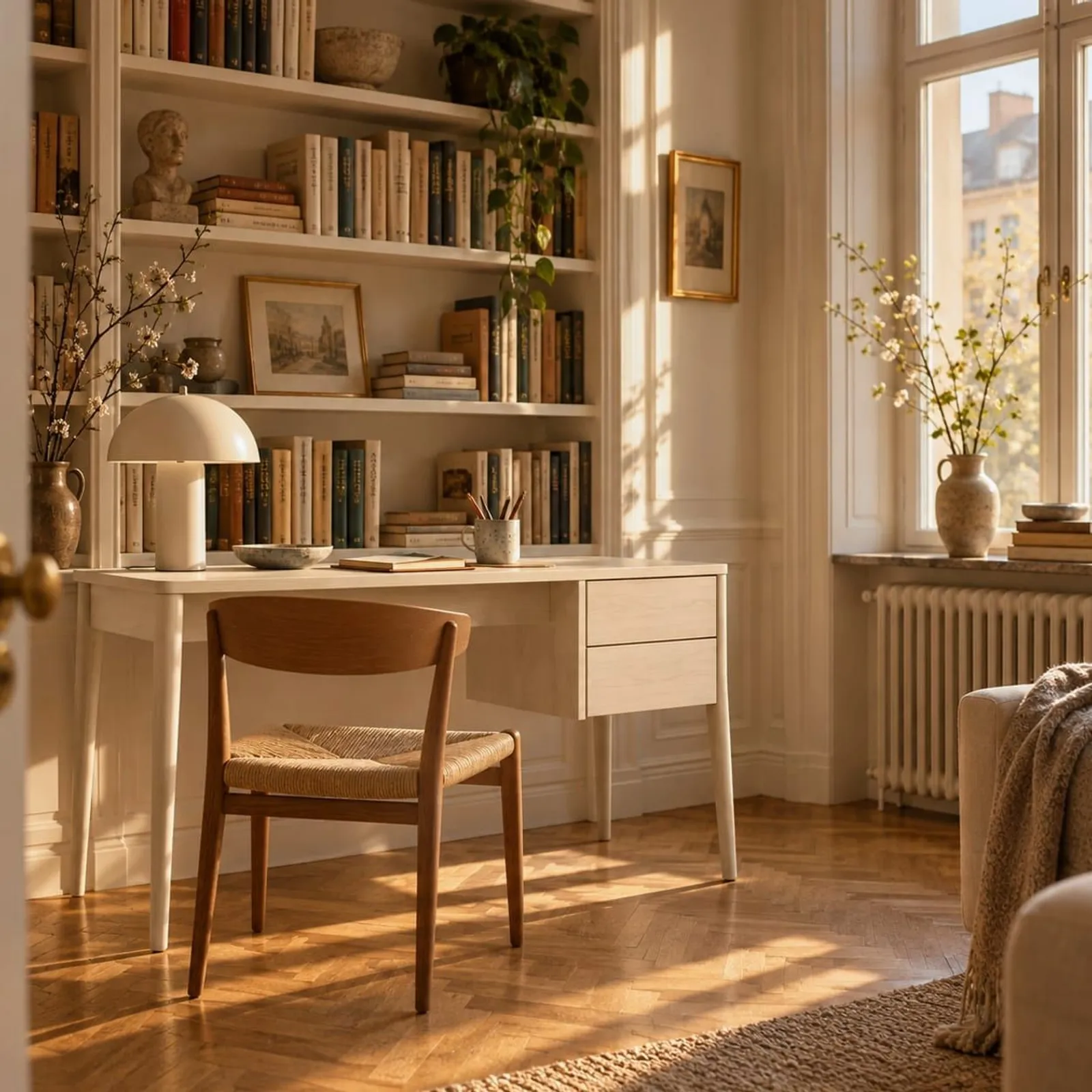 Bureau Lönn blanc craie - miniature 2