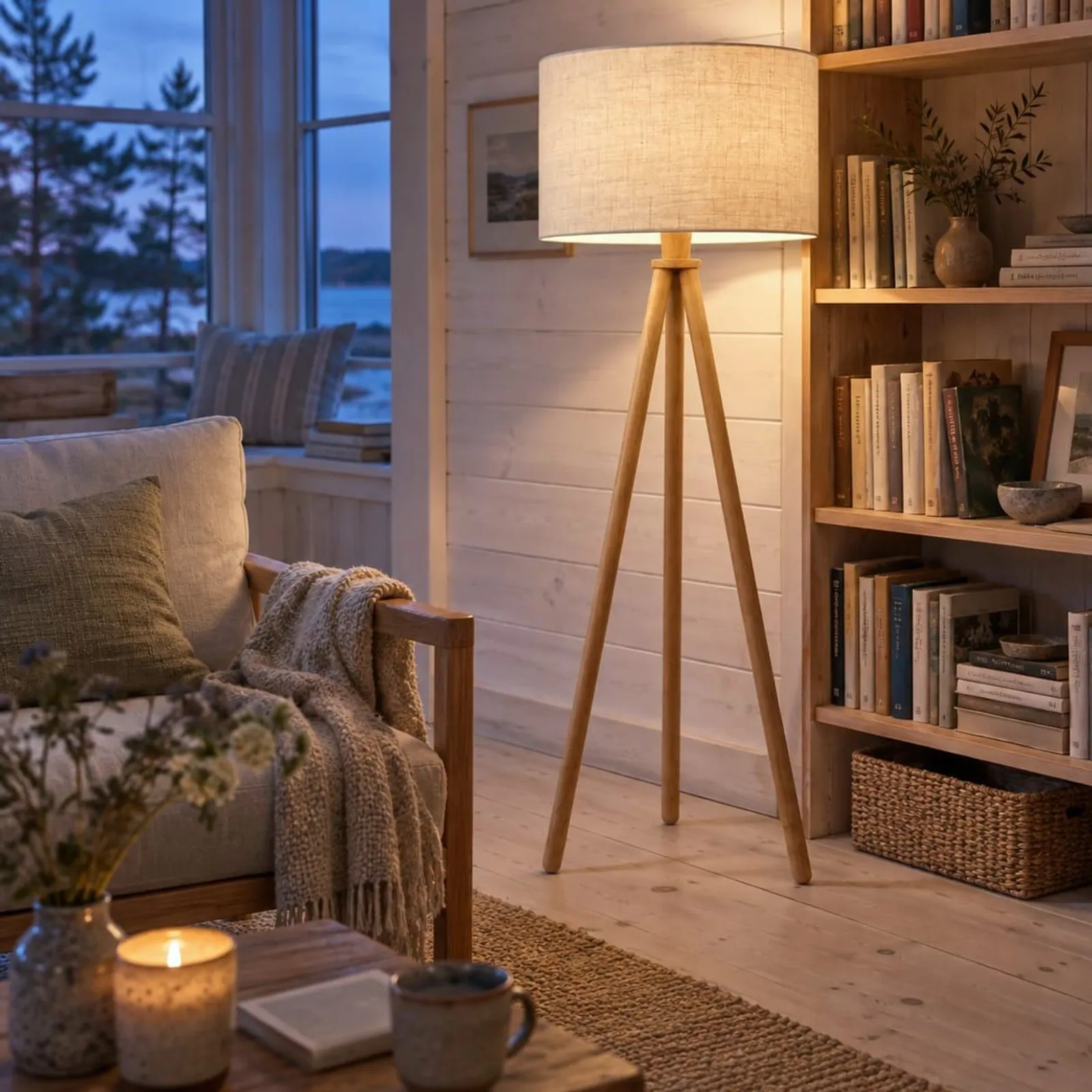 Lampadaire Enen naturel III - miniature 3