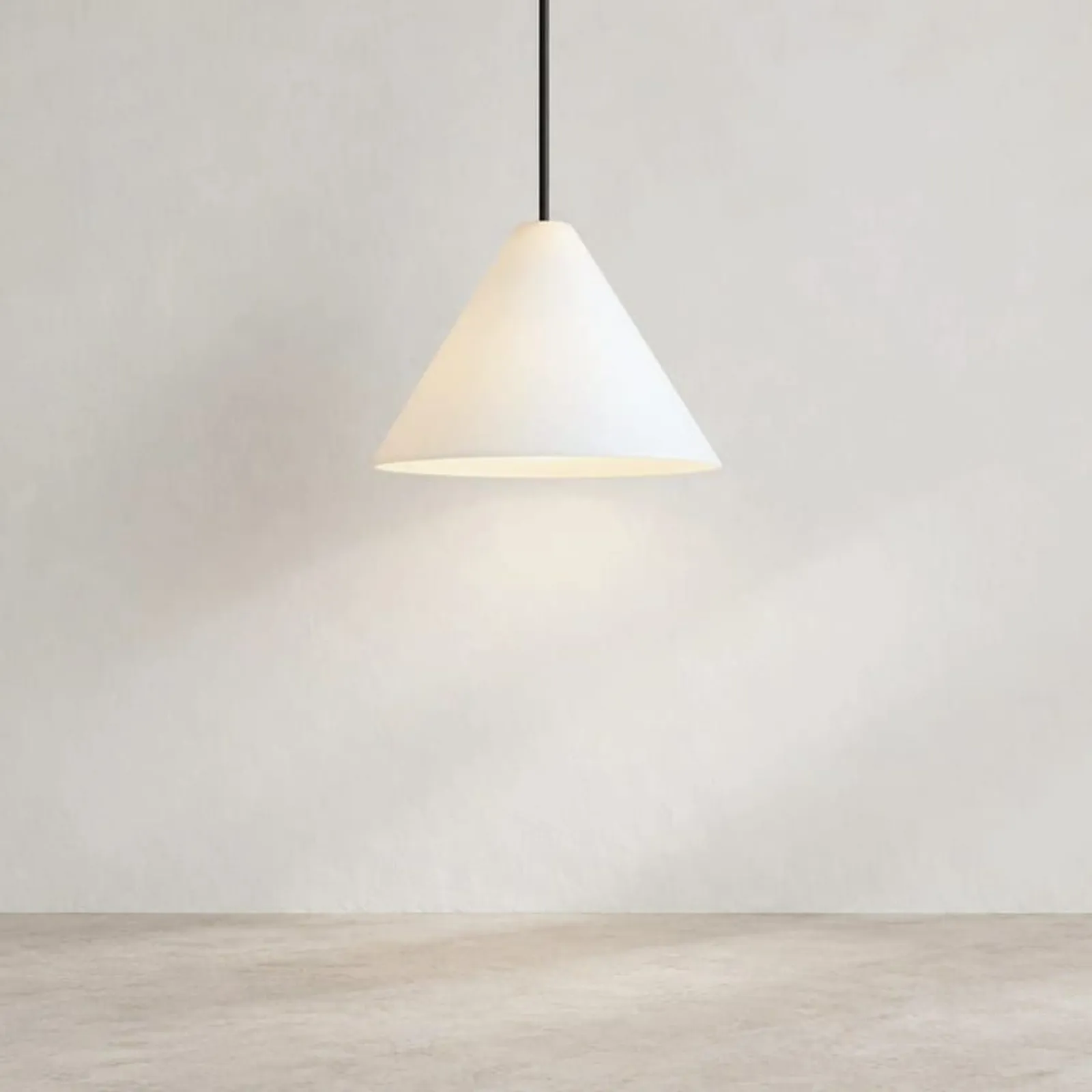 Suspension Korn blanc craie II