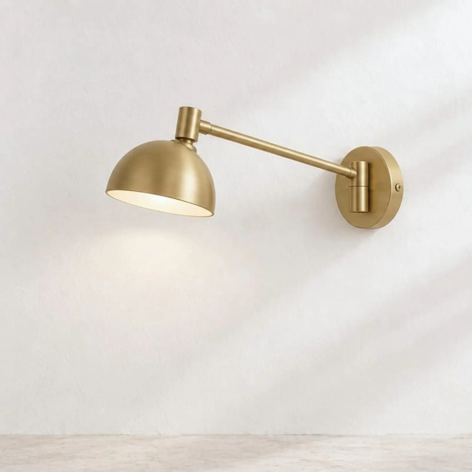 Vägglampa Klippa Mässing - miniatyr 1