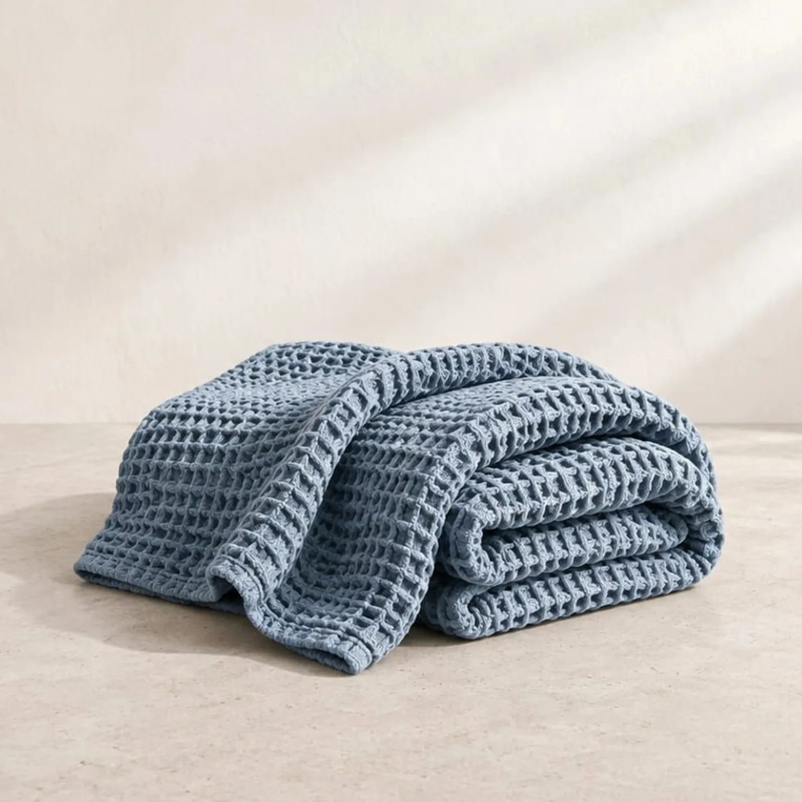 Plaid Hedern bleu océan