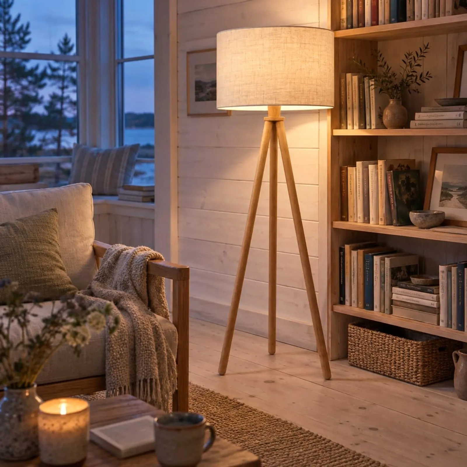 Golvlampa Lönn Ek - miniatyr 3