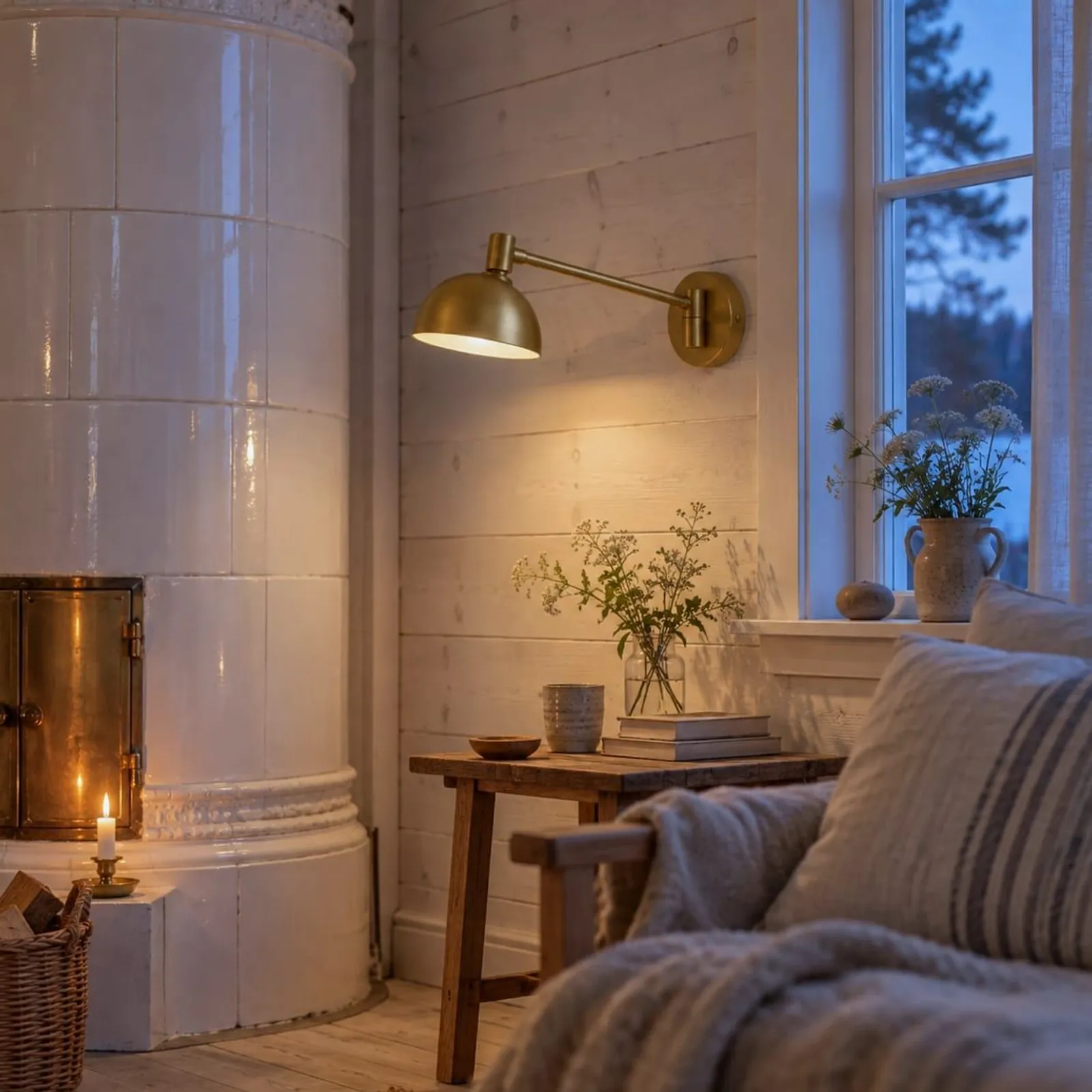 Vägglampa Vete Stål - miniatyr 2