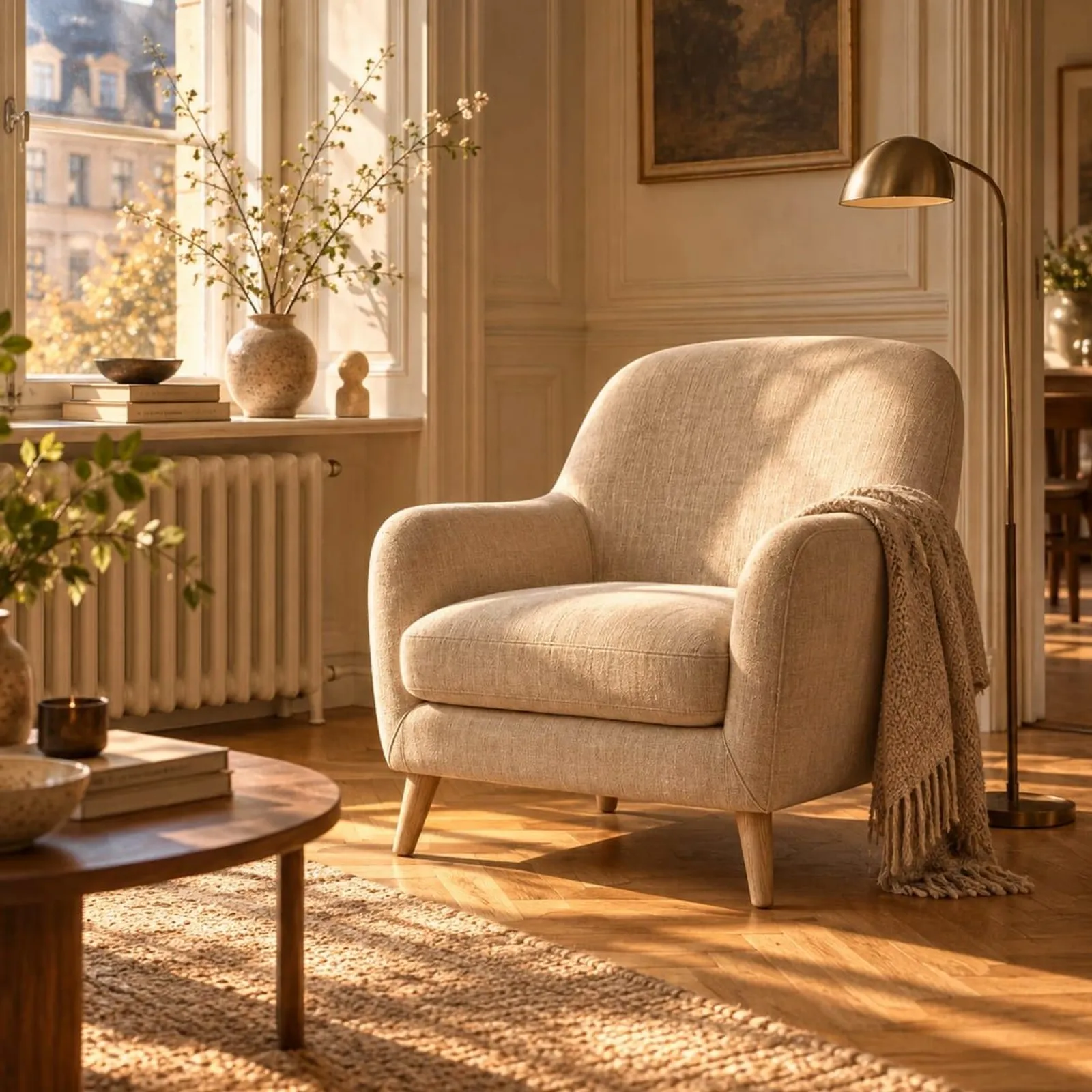 Fauteuil Kusten en velours - miniature 2