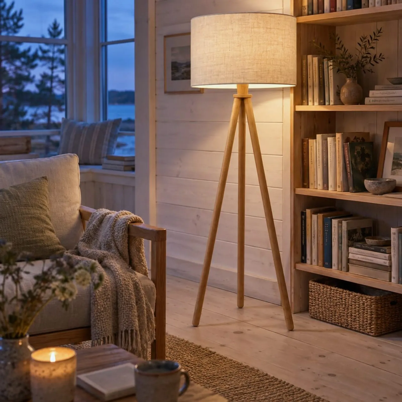 Lampadaire Kusten naturel IV - miniature 3