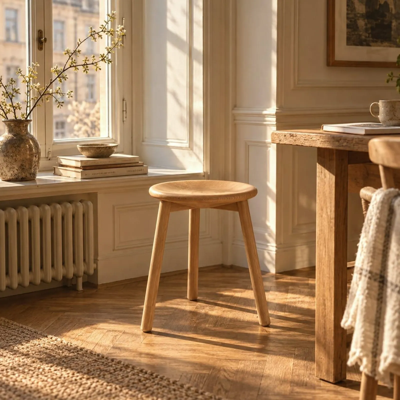 Tabouret Viken en bouleau - miniature 3