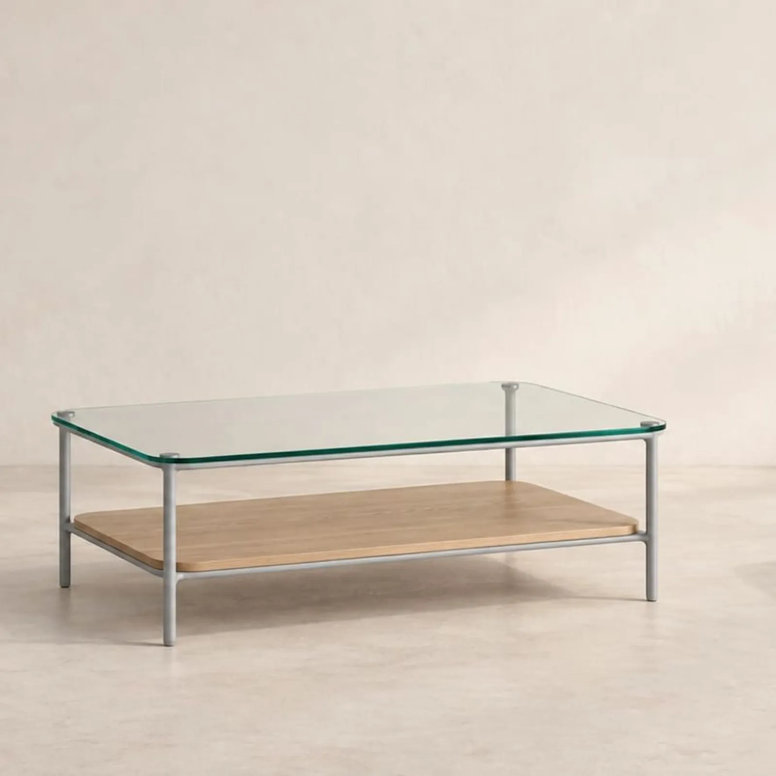Table basse Korn en verre - miniature 1