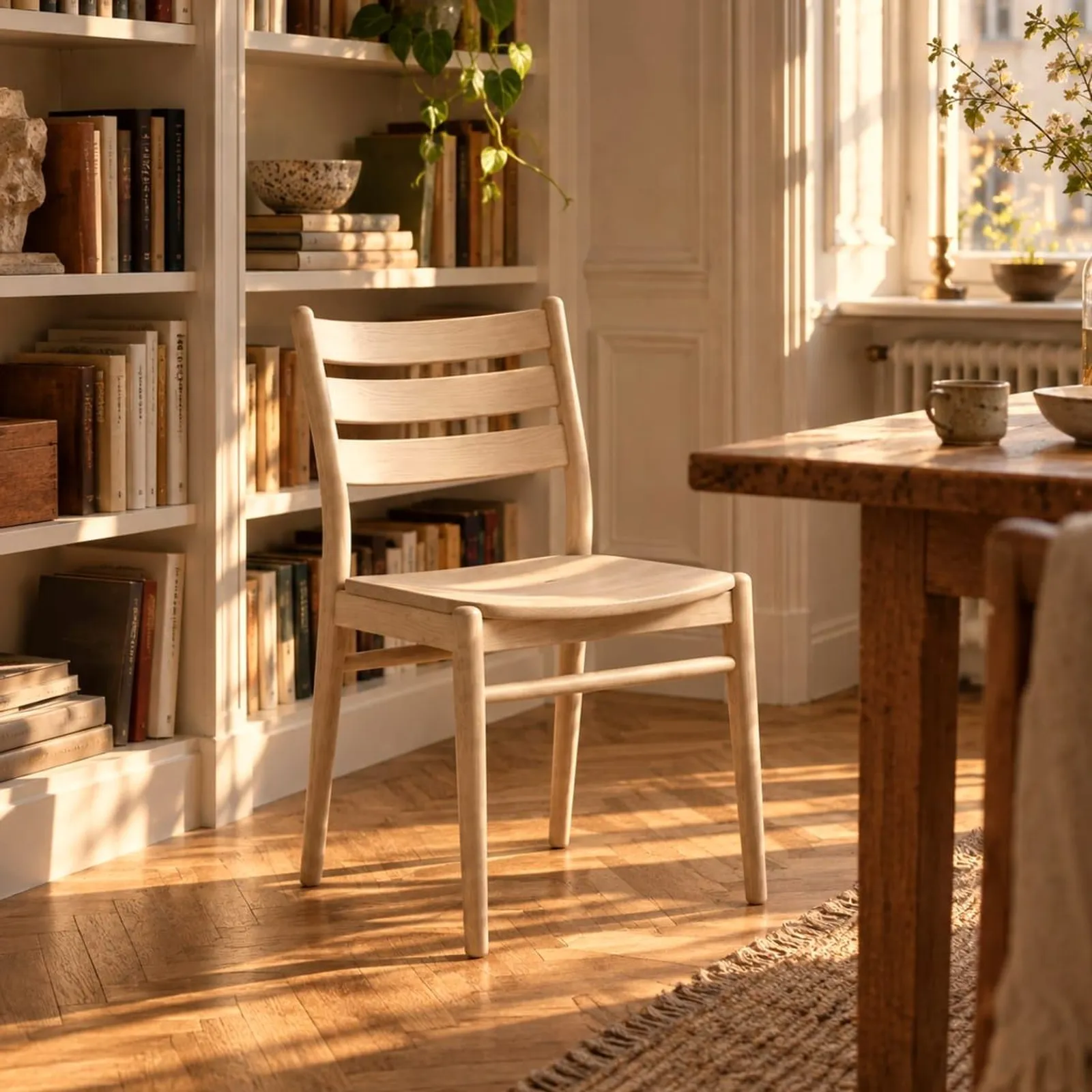 Chaise Bränna blanc craie III - miniature 2
