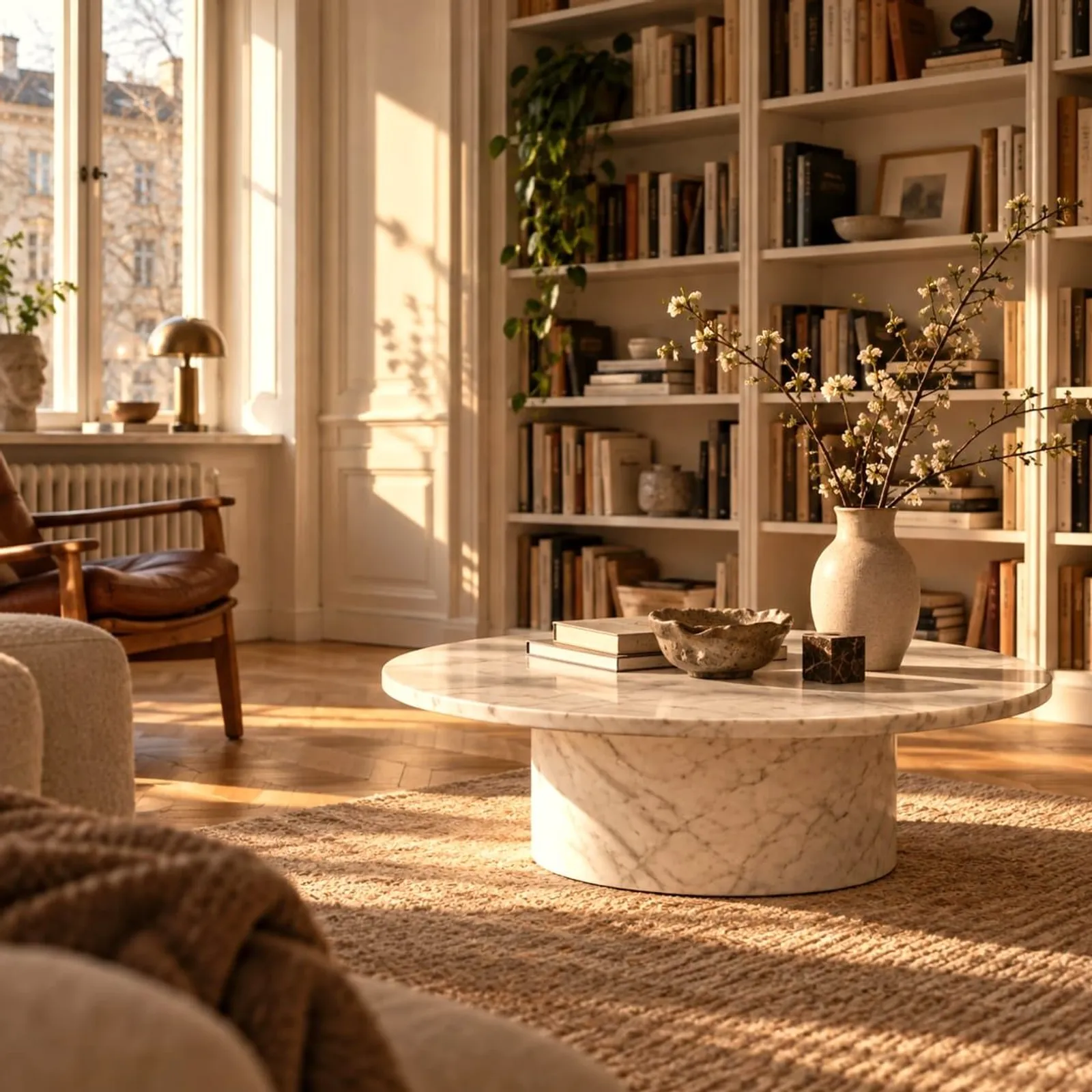 Table basse Tall en marbre - miniature 2