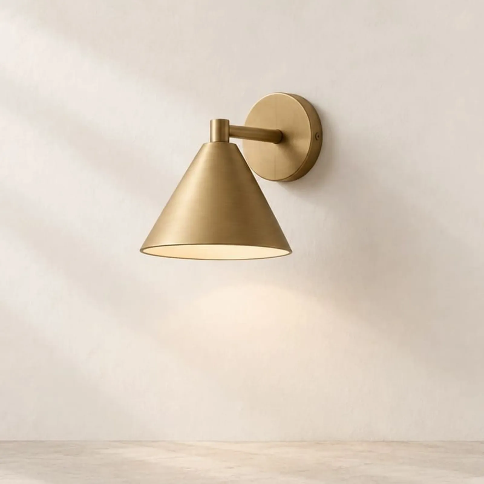Vägglampa Vide Mässing - miniatyr 1