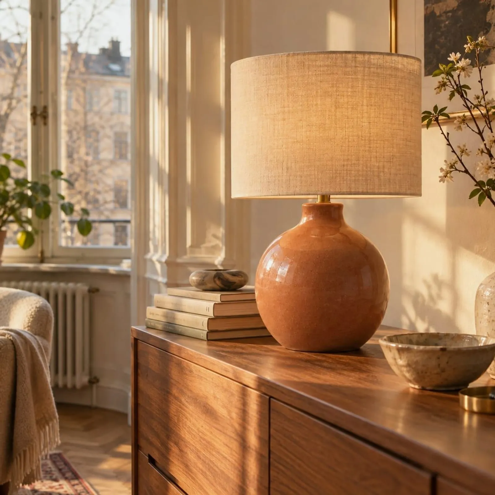Bordslampa Myr Kritvit II - miniatyr 2