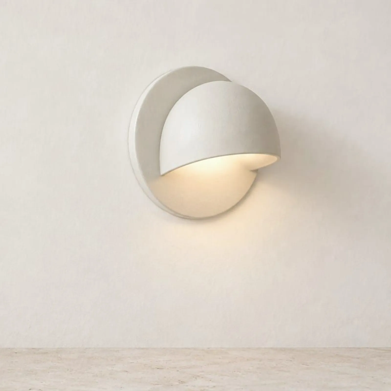 Vägglampa Lin Kritvit - miniatyr 2