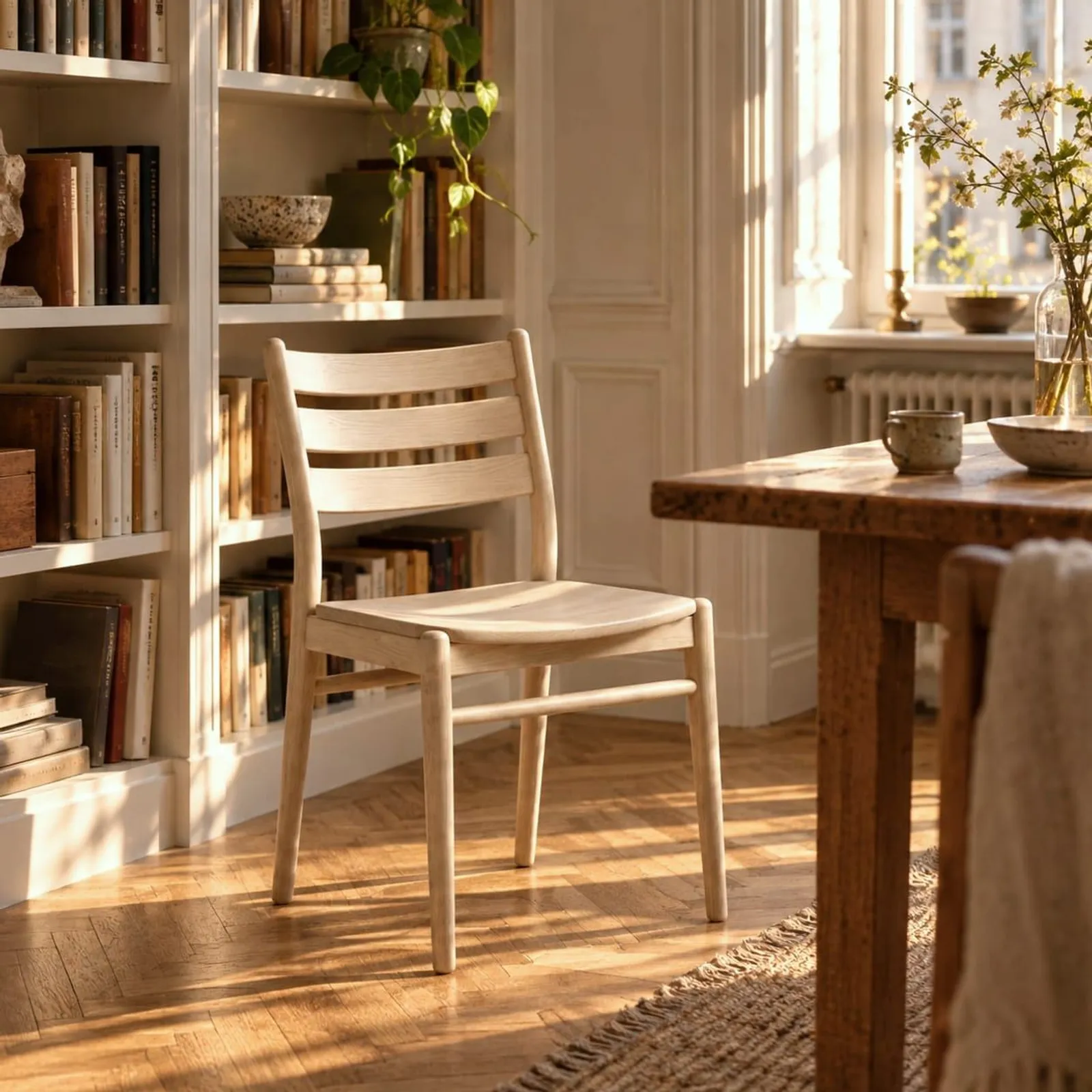 Chaise Viken blanc craie III - miniature 2