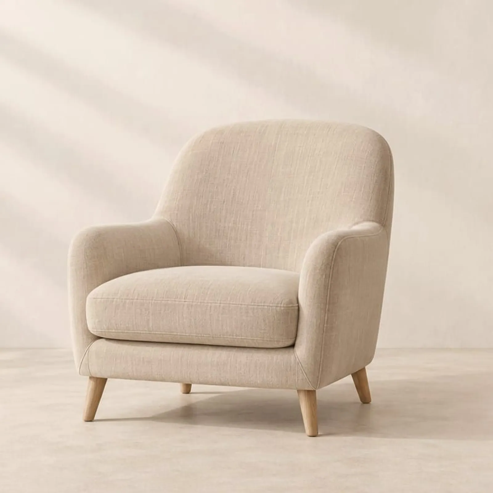 Fauteuil Vall en lin - miniature 1