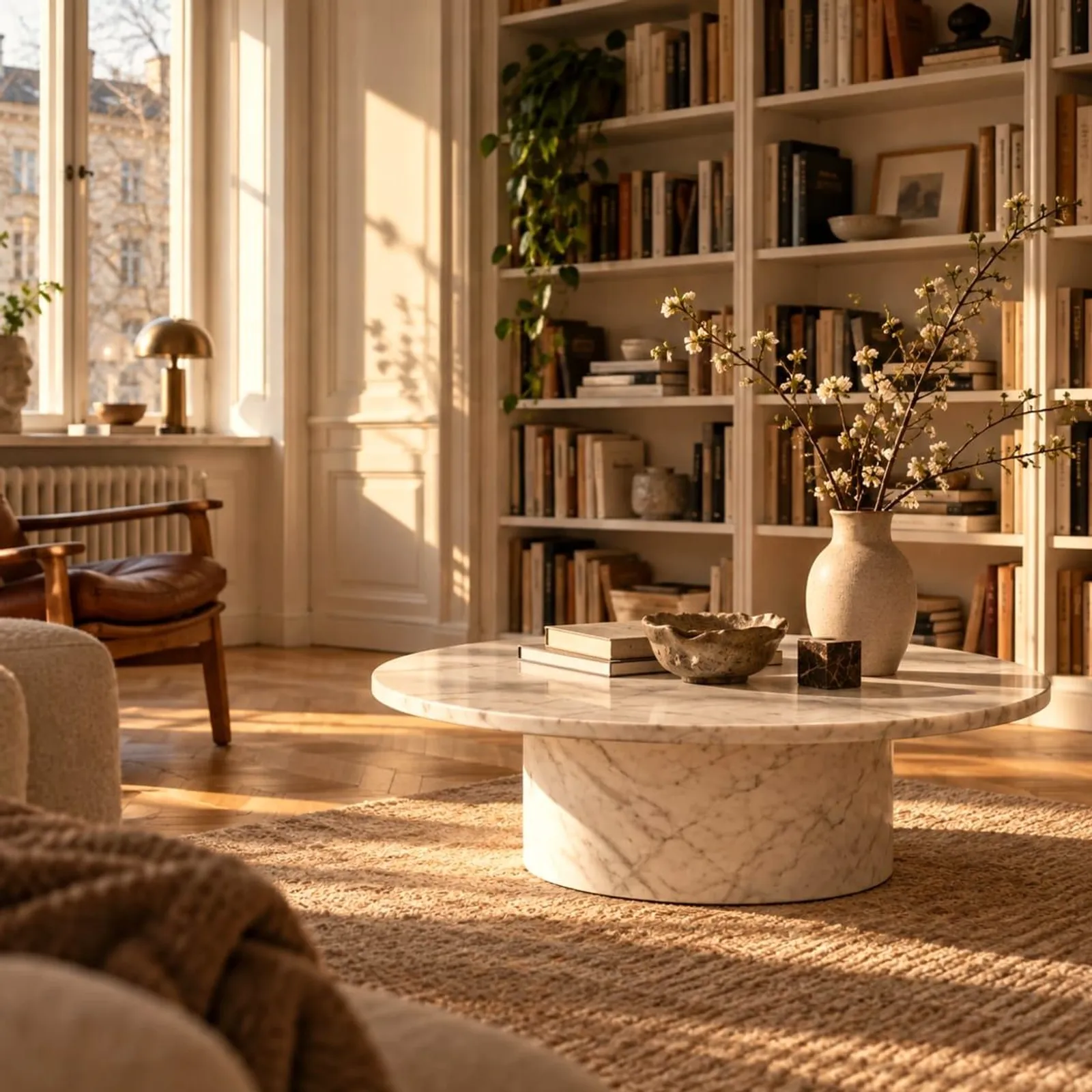 Table basse Sarek en marbre - miniature 2