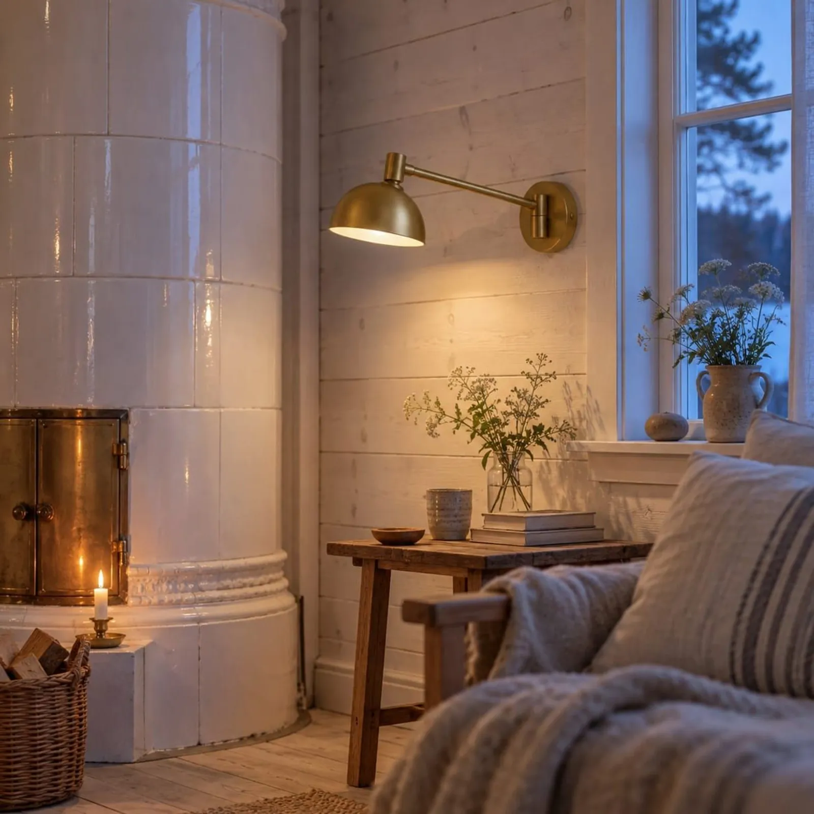 Vägglampa Ö Mässing - miniatyr 2