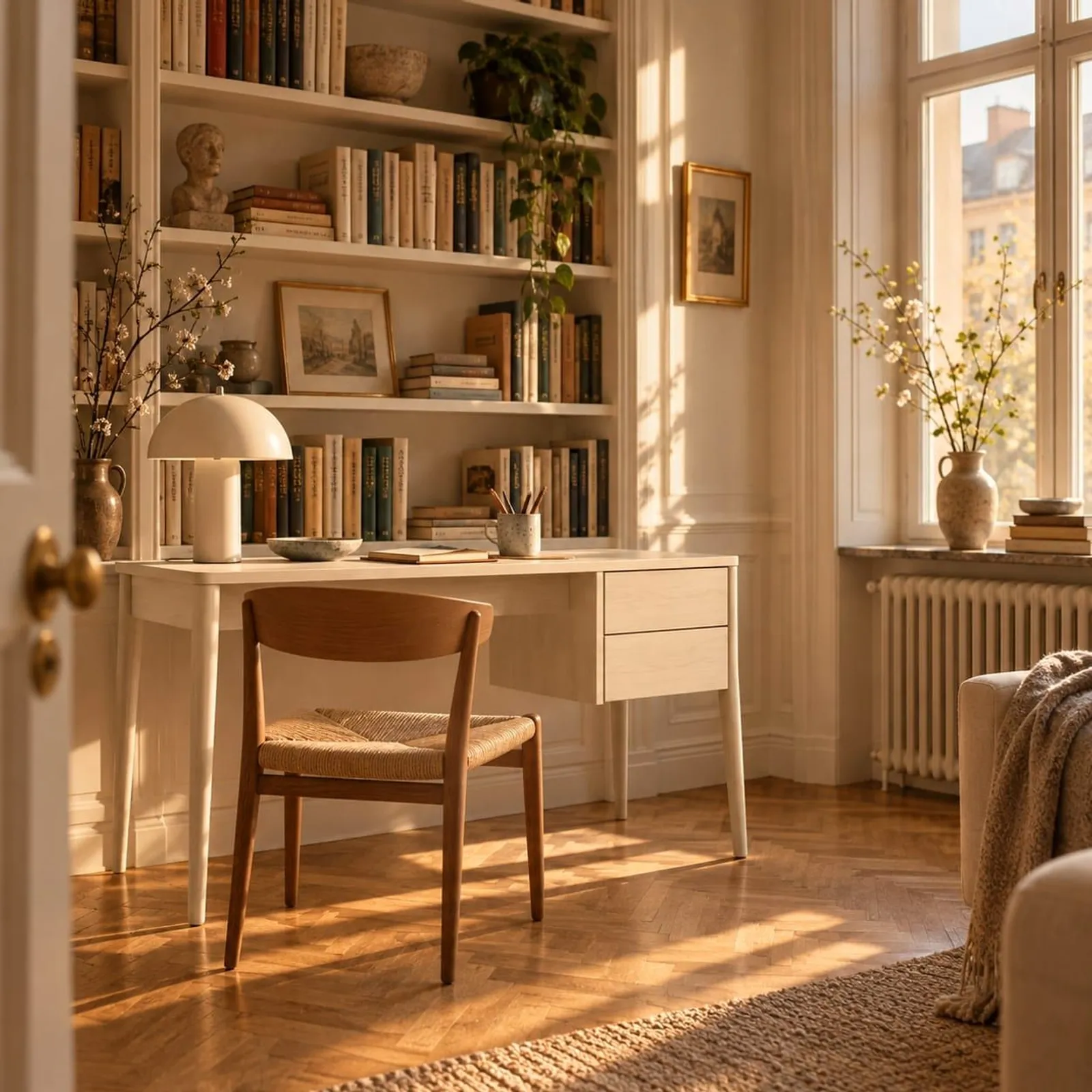 Bureau Kvarn blanc craie II - miniature 2