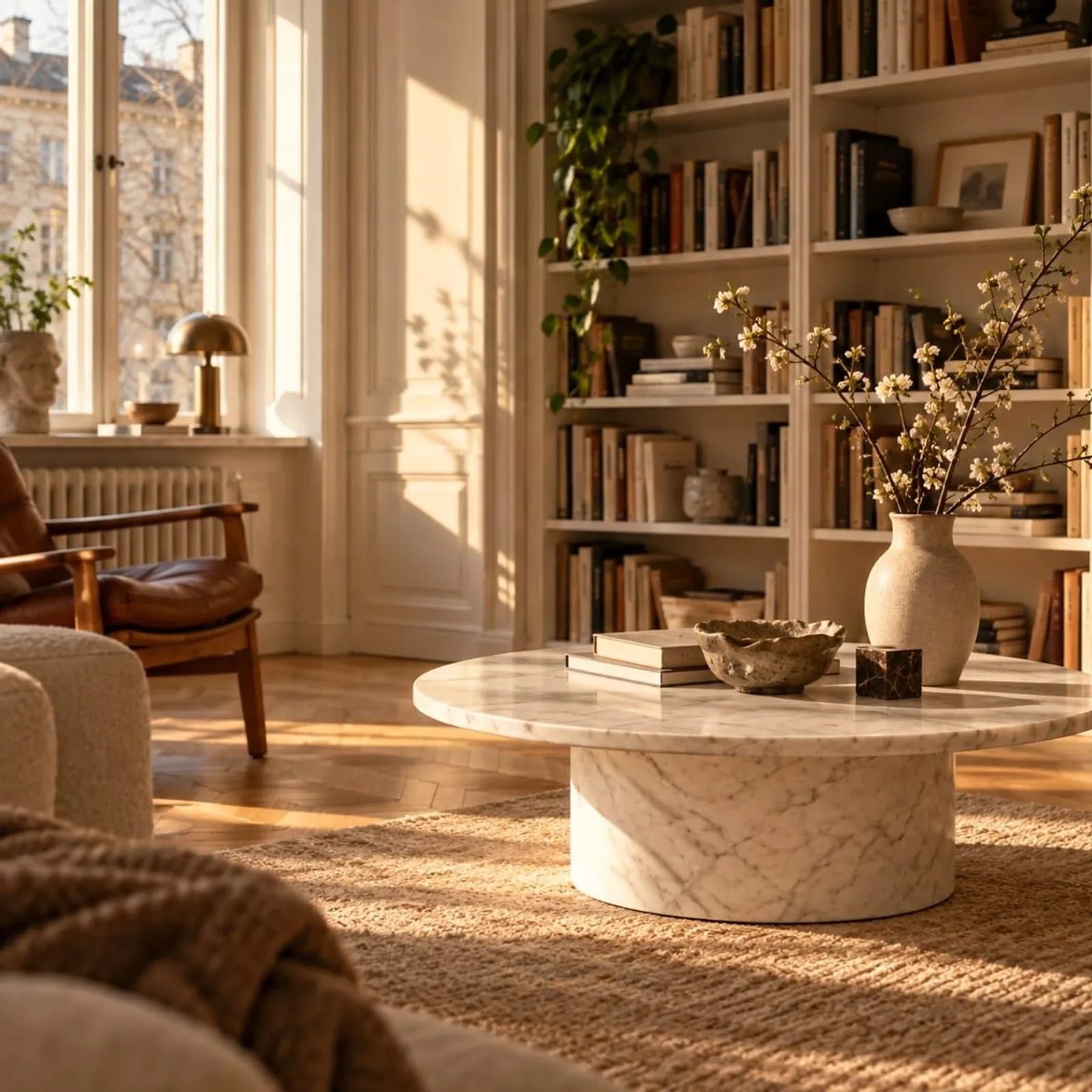 Table basse Lönn blanc craie - miniature 2