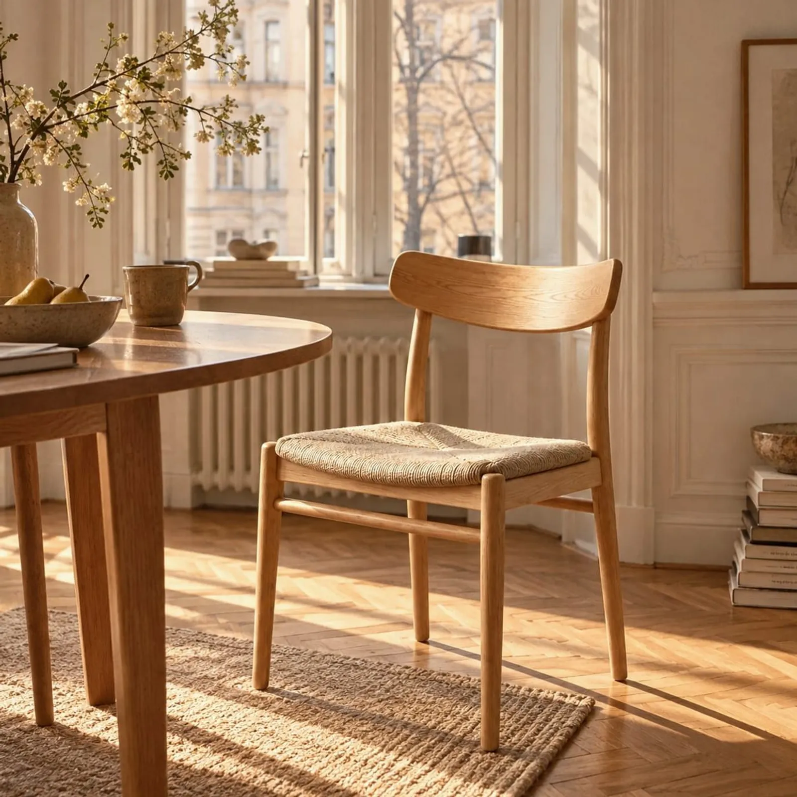 Chaise Fläder en frêne - miniature 2