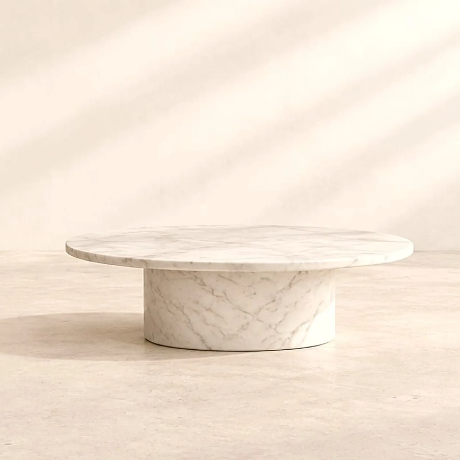 Table basse Myr blanc craie III