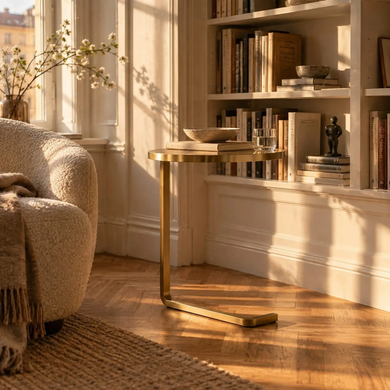 Table d’appoint Alm en marbre - miniature 2