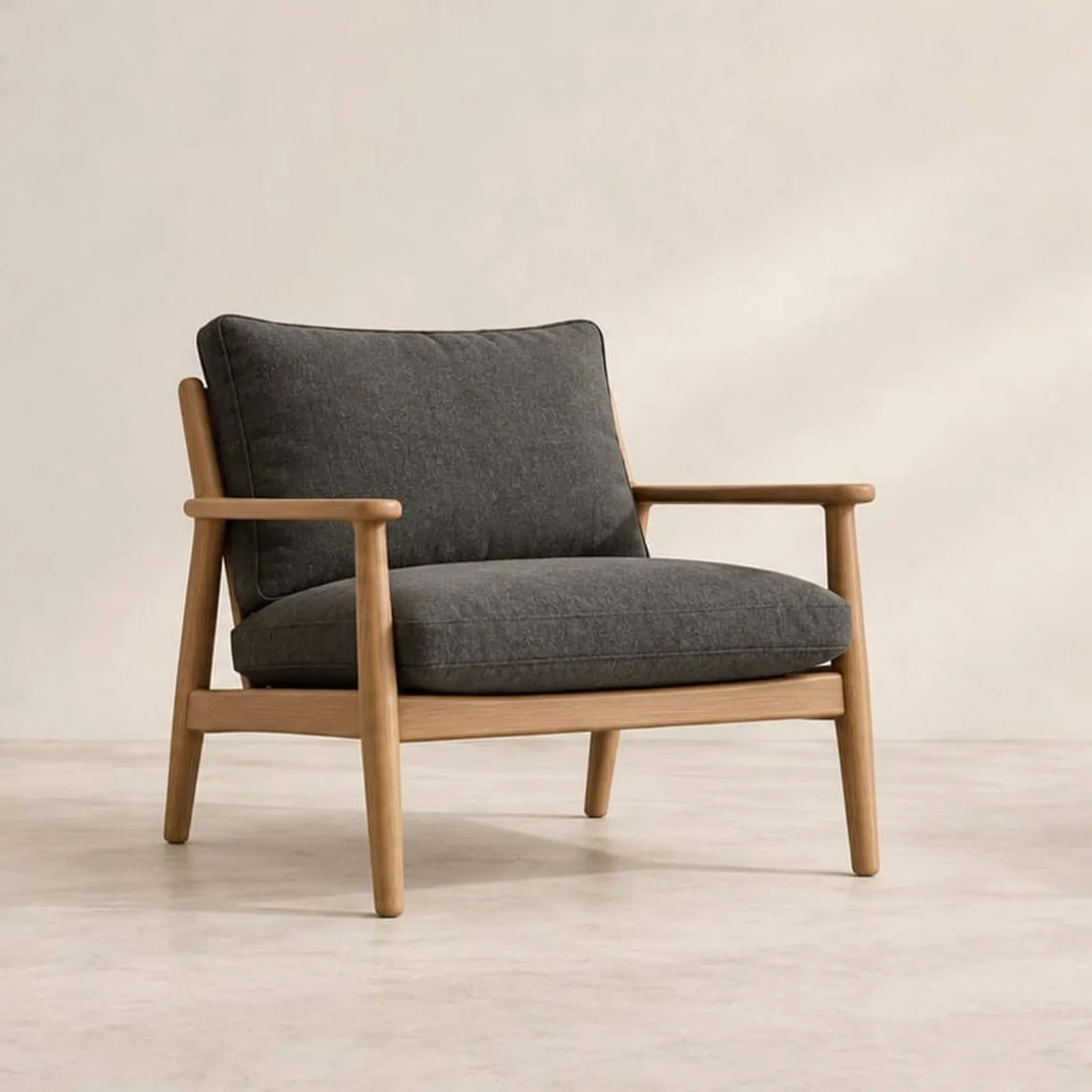 Fauteuil Hedern charbon - miniature 1