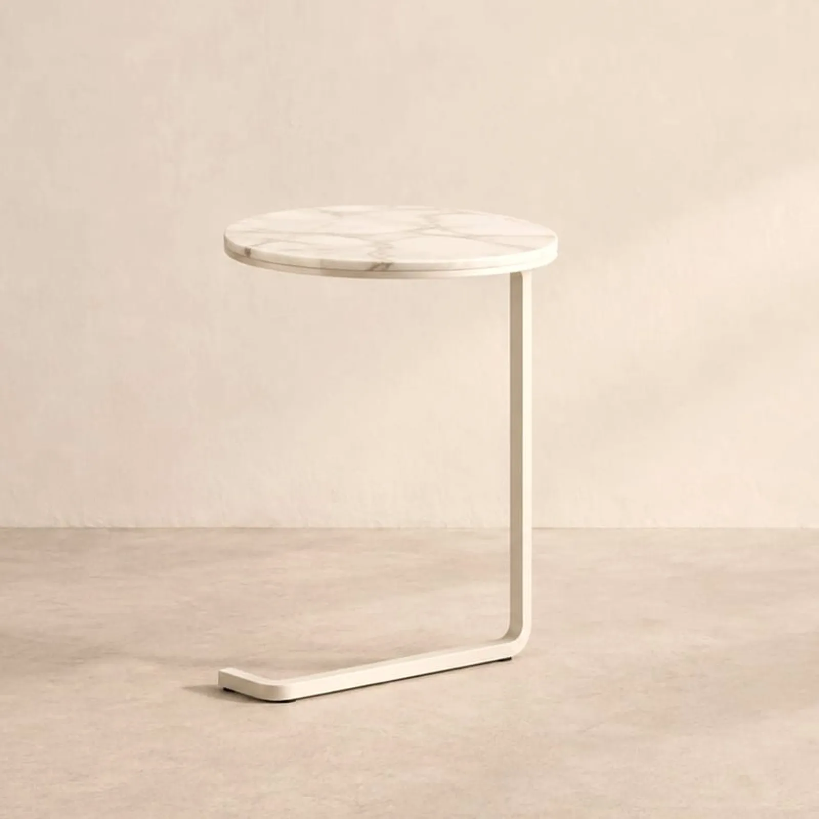 Table d’appoint Tjärn blanc craie IV