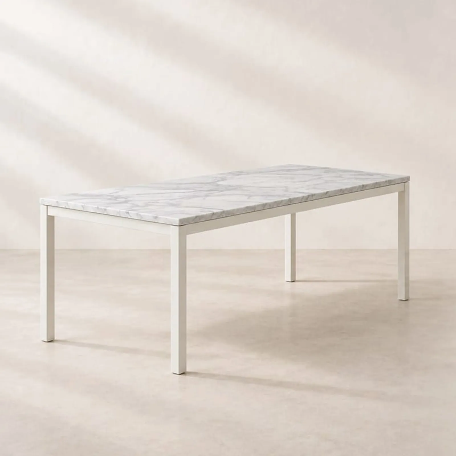 Table à manger Näs blanc craie