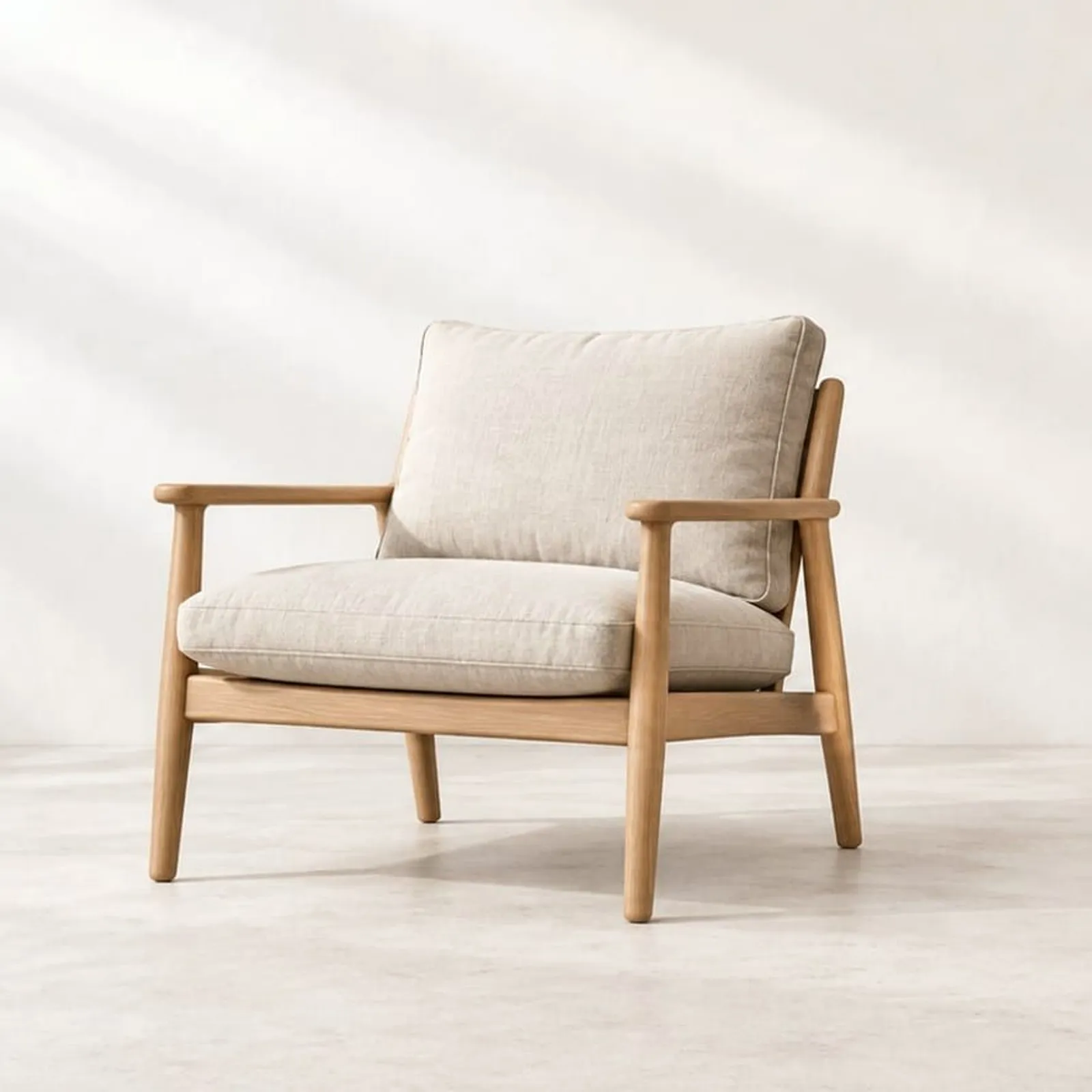 Fauteuil Kulle en lin - miniature 1