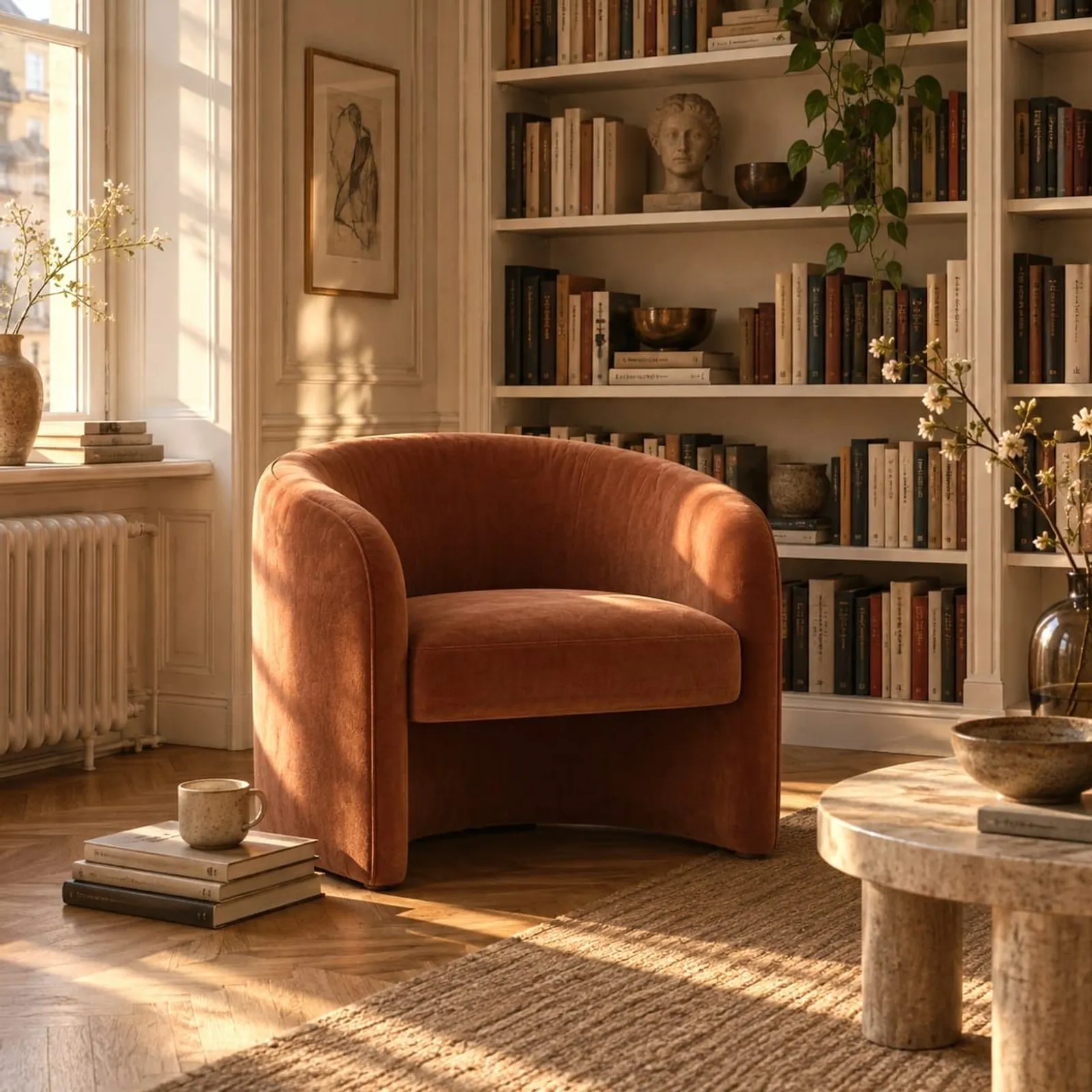 Fauteuil Ljungen rouille - miniature 2