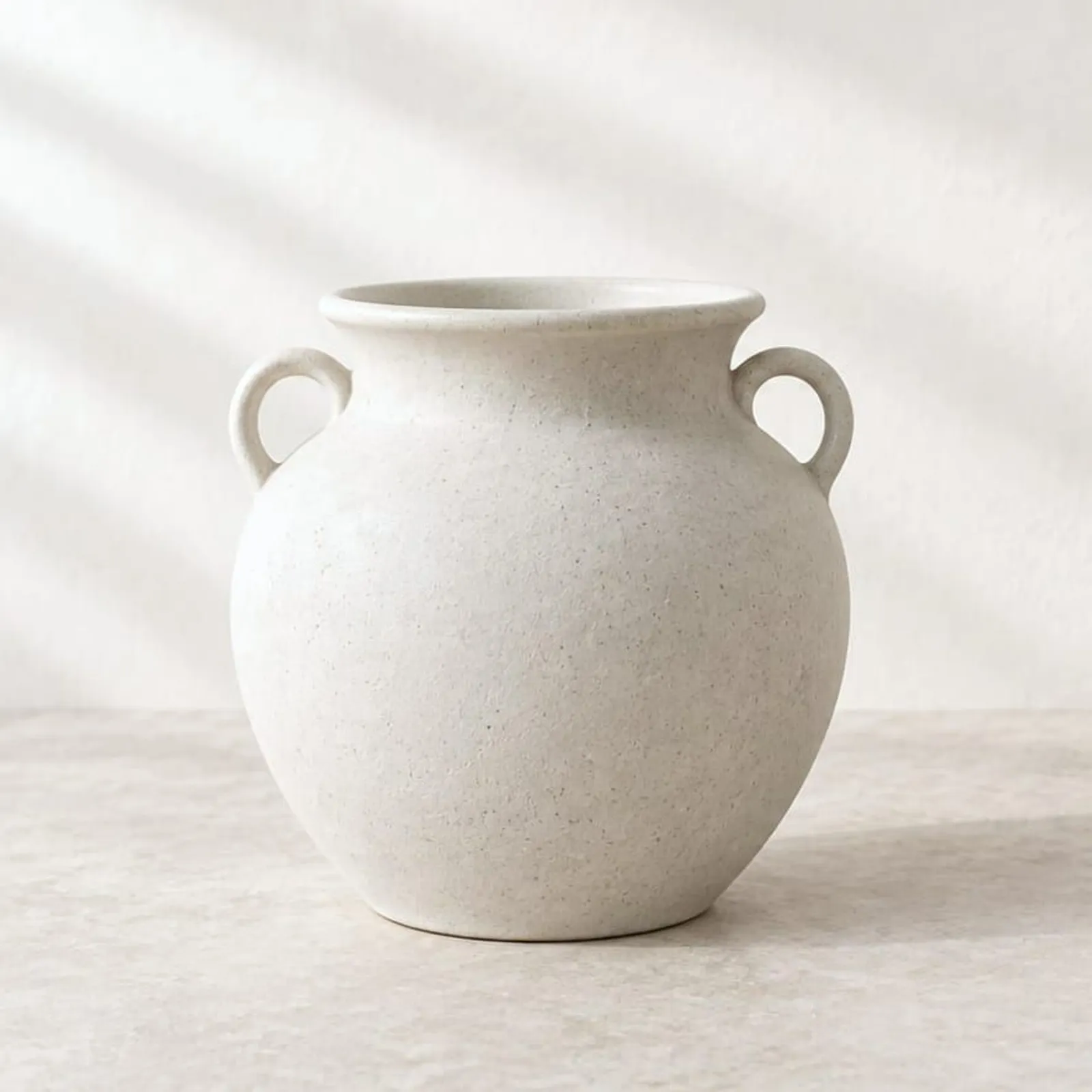 Vase Videt blanc craie