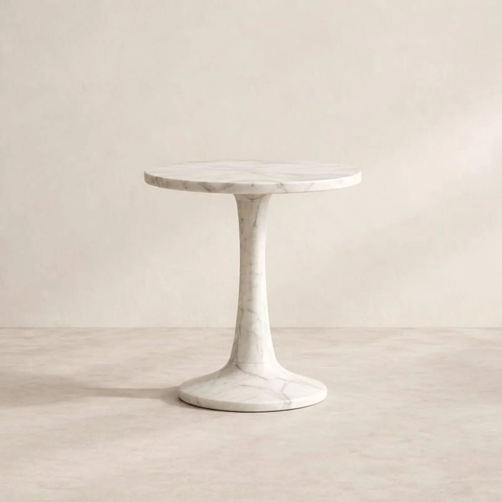 Table d’appoint Hassel blanc craie - miniature 1