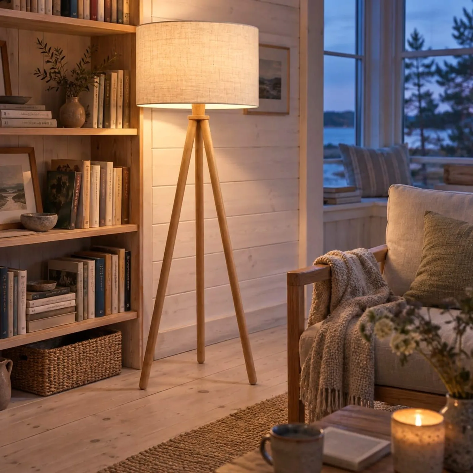 Lampadaire Udde naturel - miniature 3