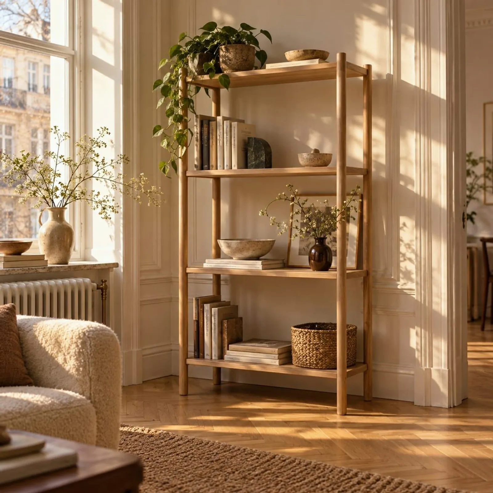 Bokhylla Ås Kritvit - miniatyr 3