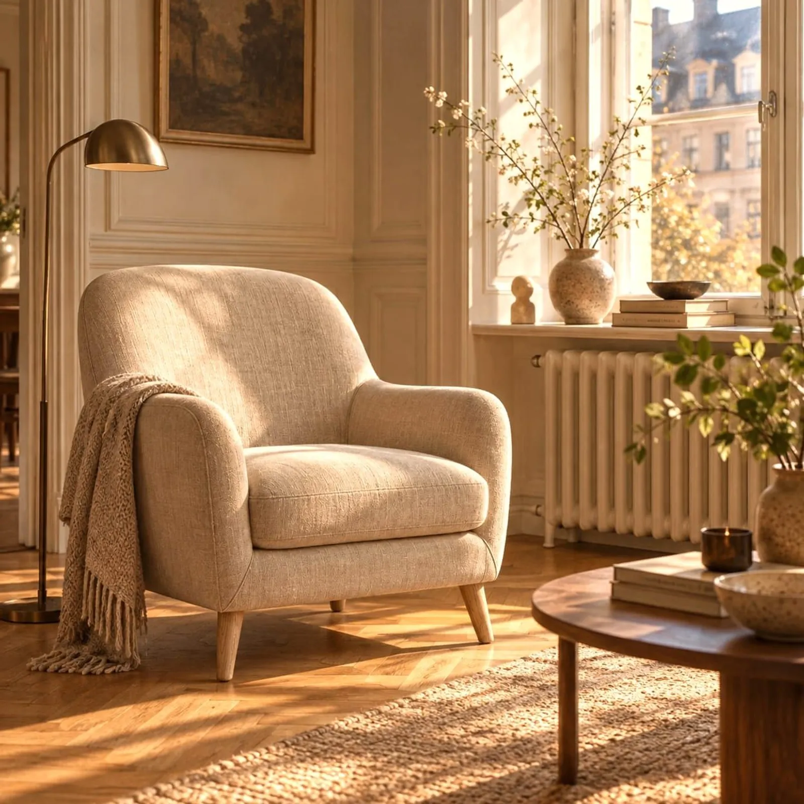 Fauteuil Humle en lin - miniature 2