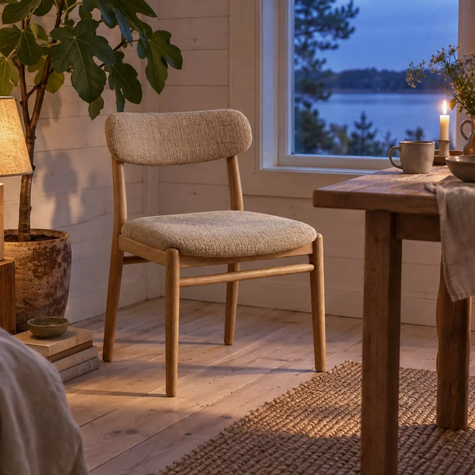 Chaise Alm charbon II - miniature 2