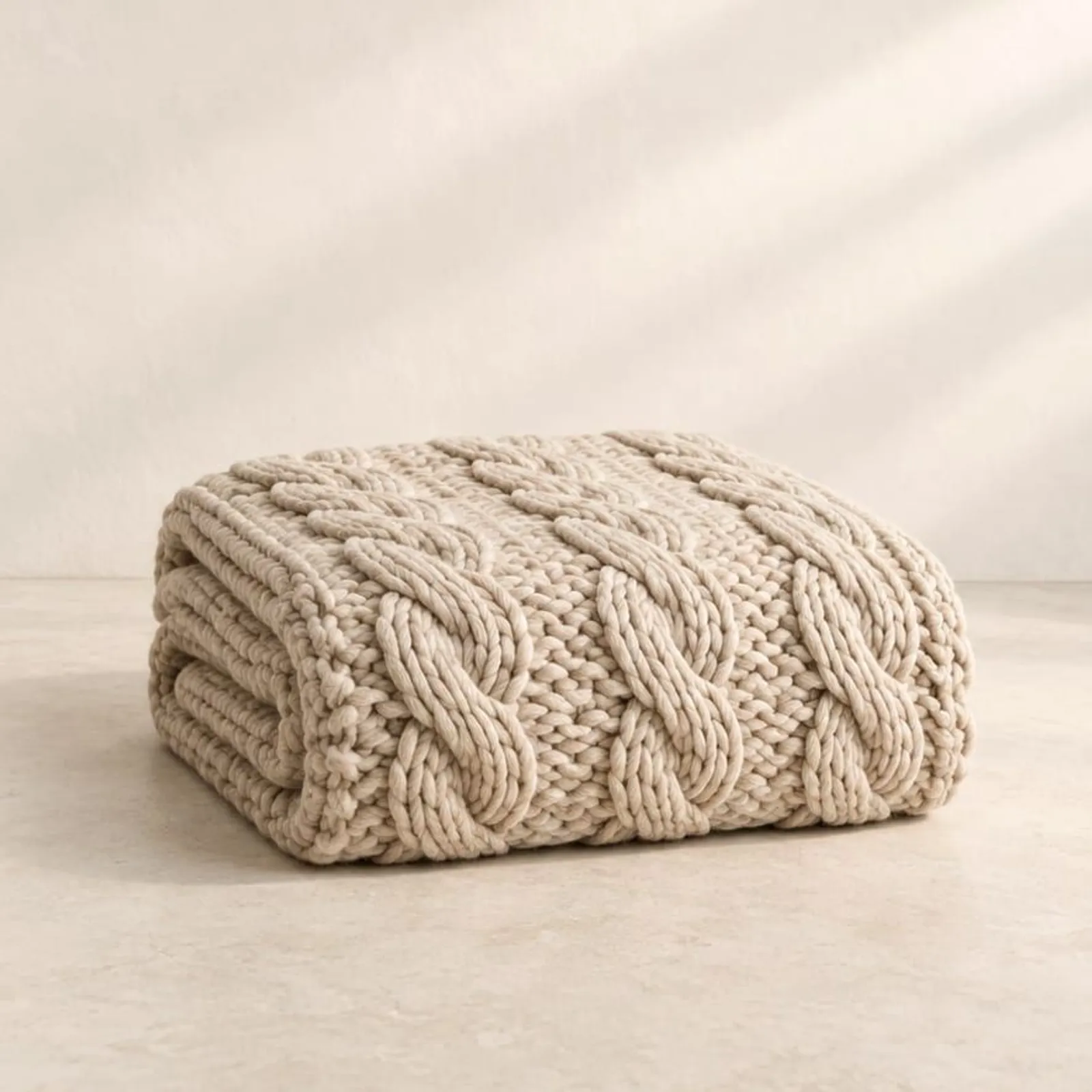 Pläd Öland Sand - miniatyr 1