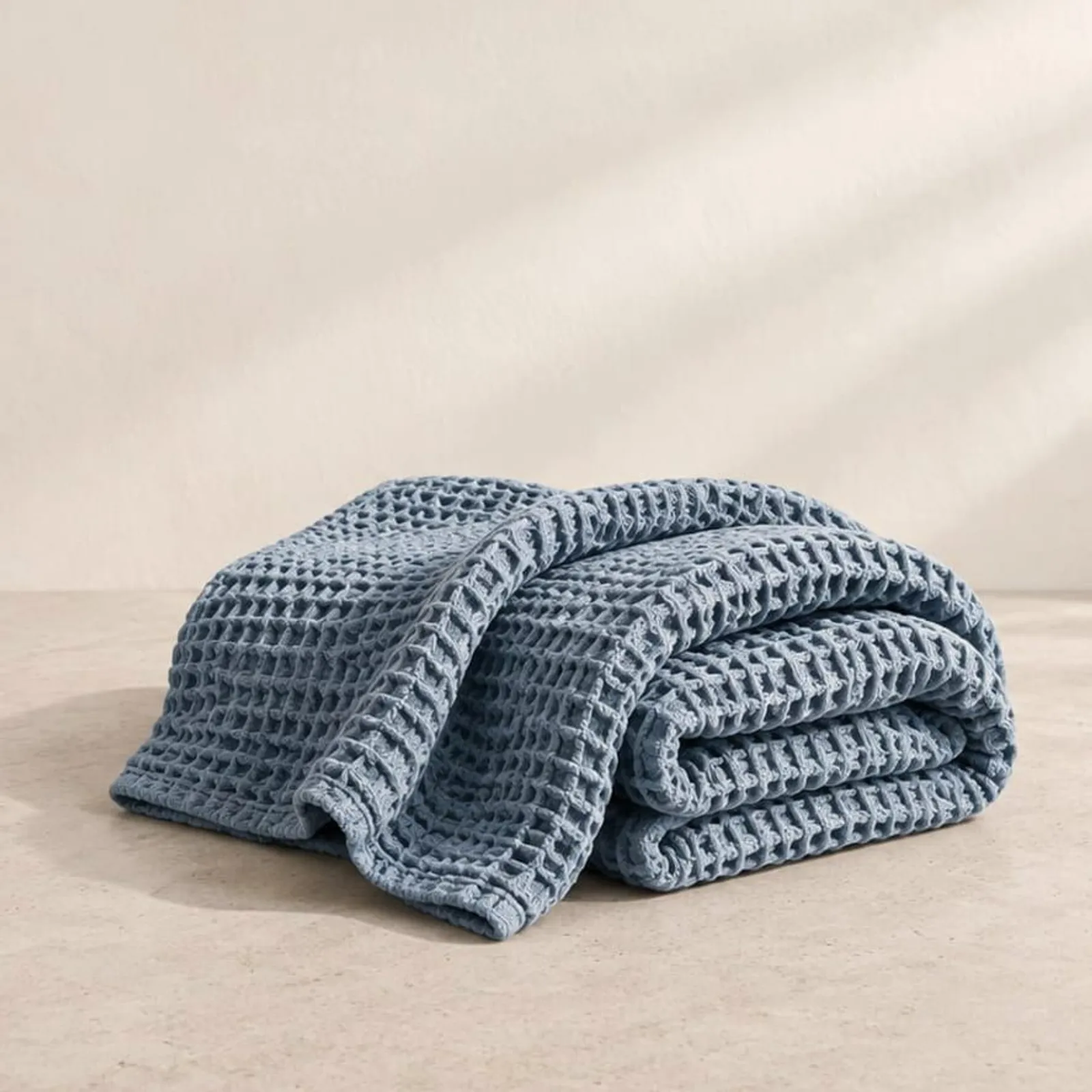 Plaid Ås bleu océan III