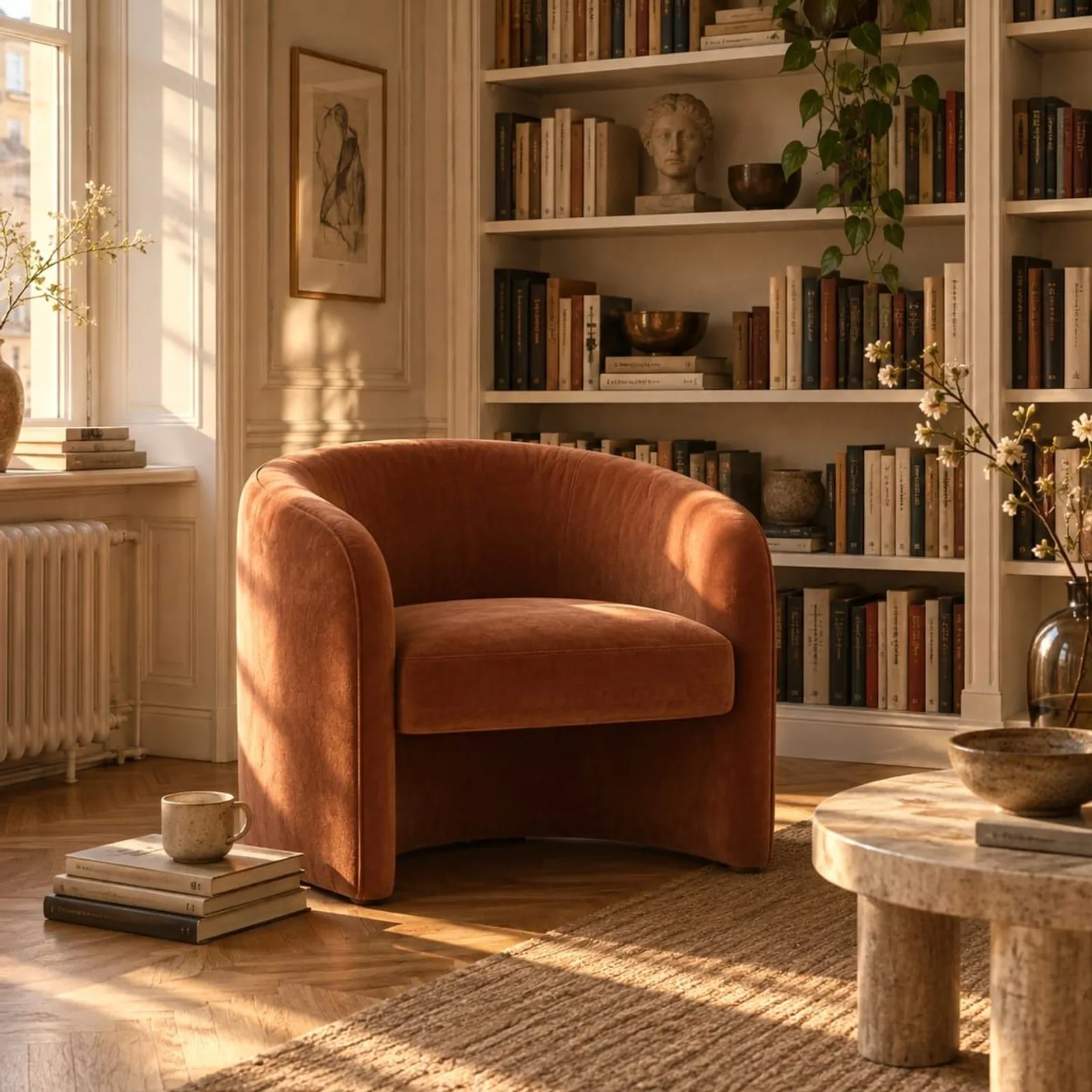 Fauteuil Fläder rouille - miniature 2