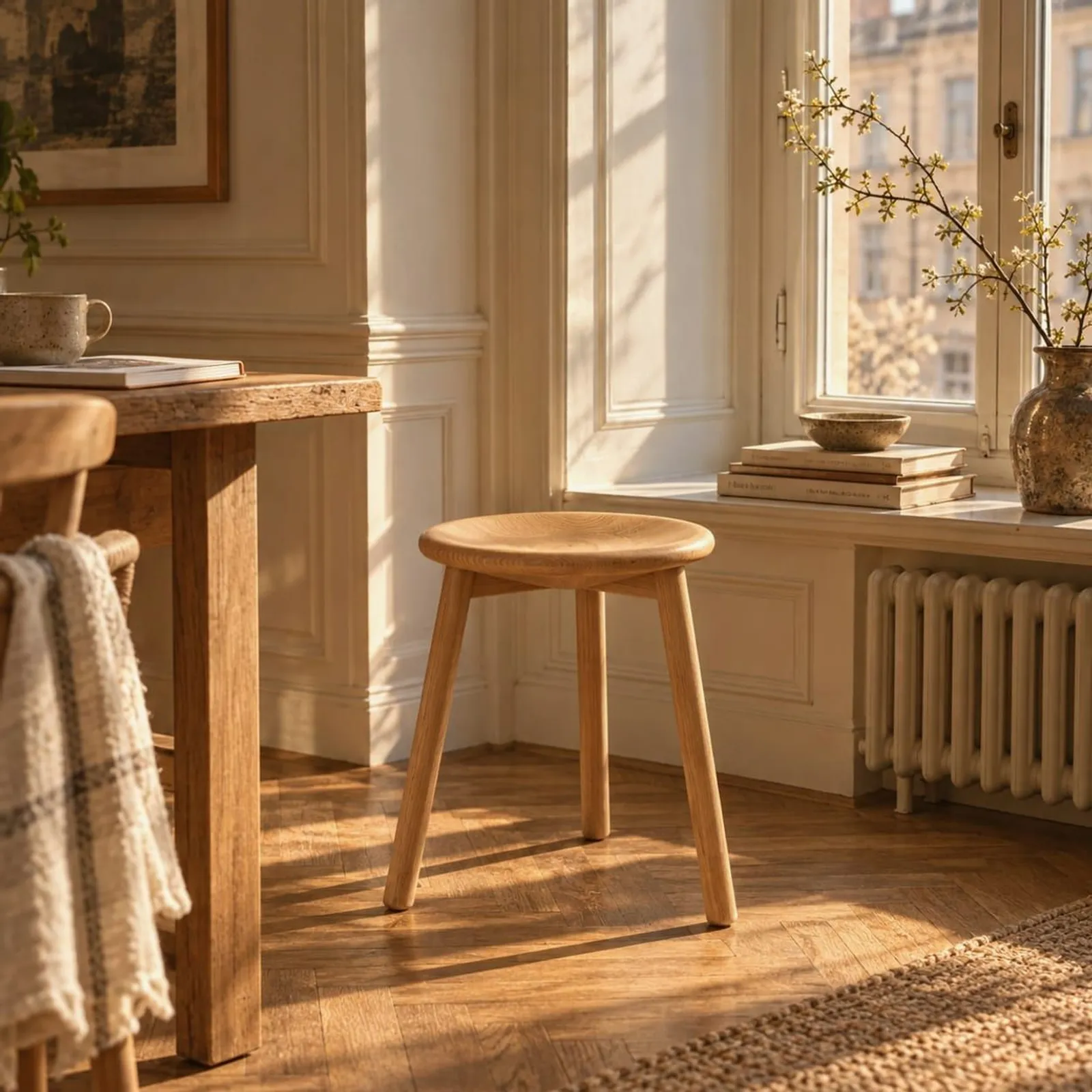 Tabouret Fjäll en chêne - miniature 2