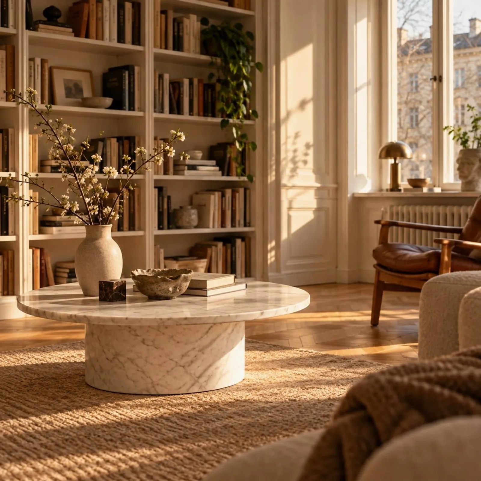 Table basse Hassel blanc craie - miniature 2