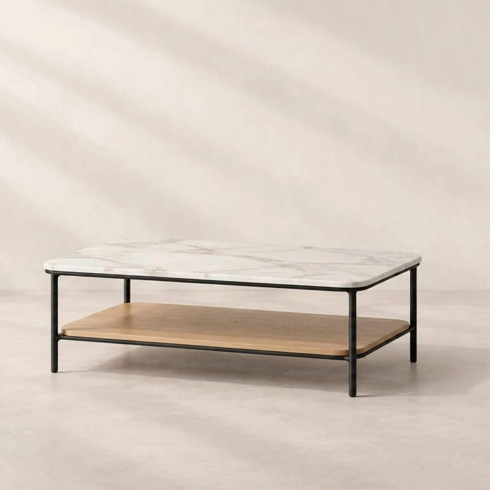 Table basse Rönn blanc craie - miniature 1
