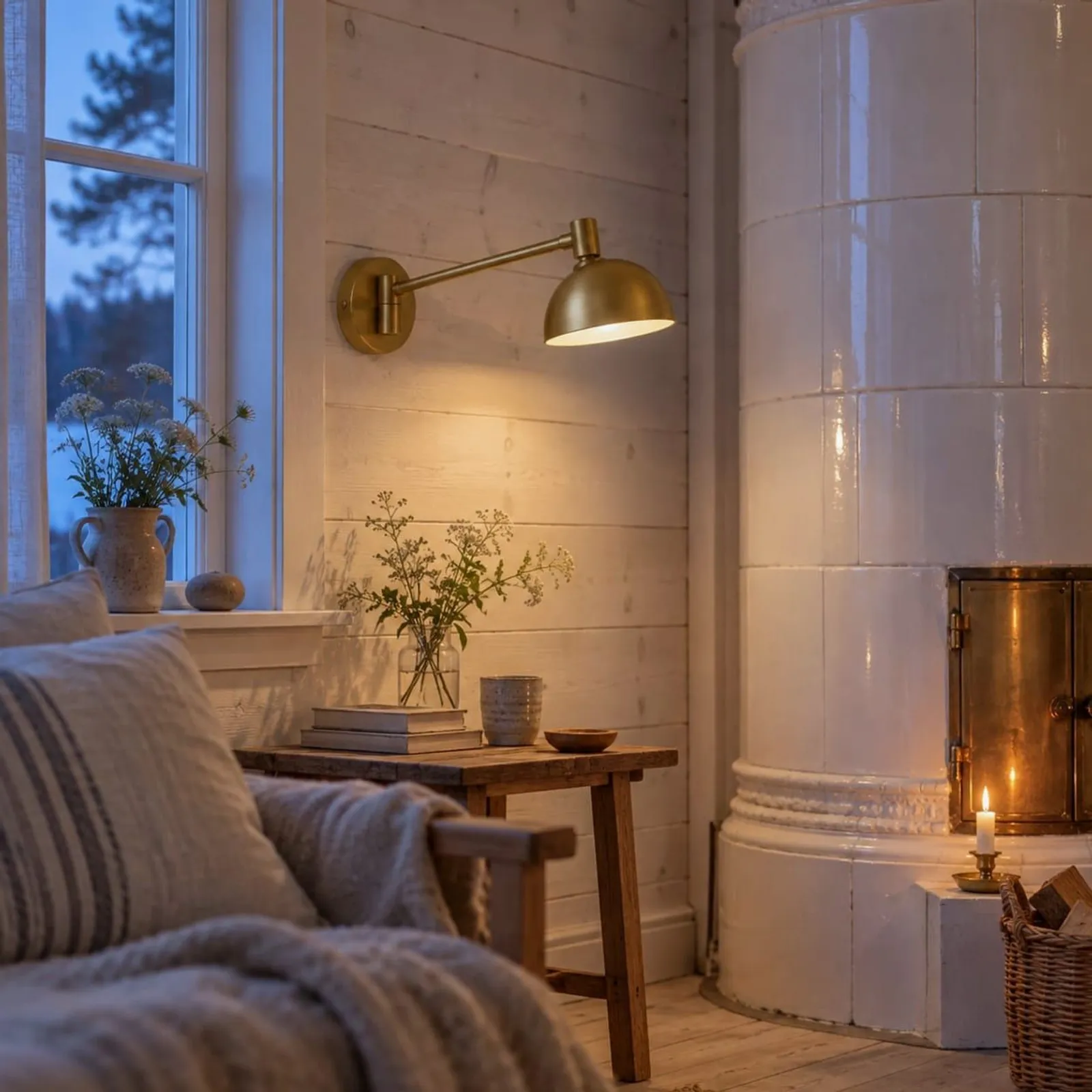Vägglampa Vete Ockra IV - miniatyr 2