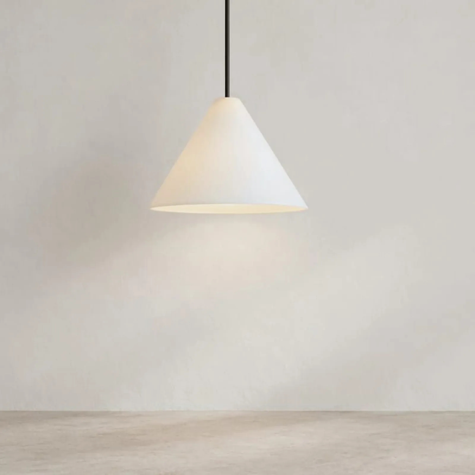 Suspension Korn blanc craie - miniature 1