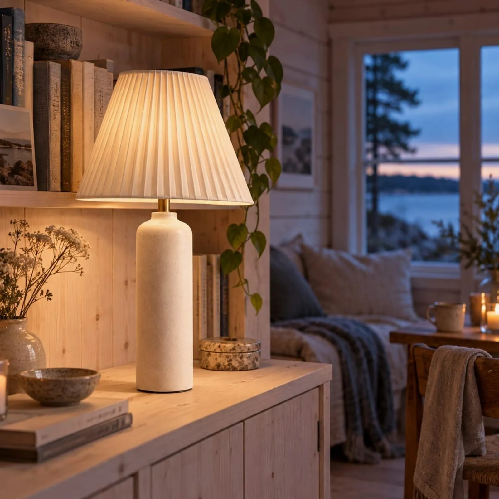 Lampe de table Gran blanc craie II - miniature 2