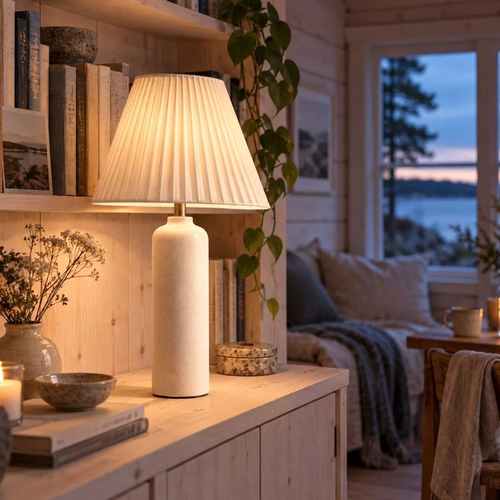 Bordslampa Ö Kritvit IV - miniatyr 2